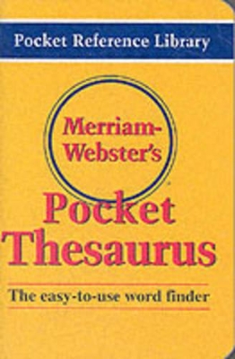 Merriam Webster's Pocket Thesaurus book