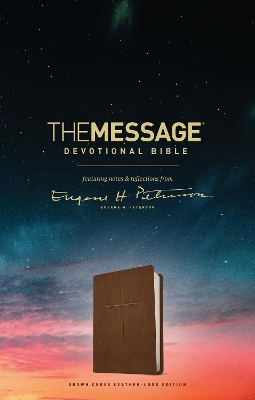 The Message Devotional Bible, Brown Cross book
