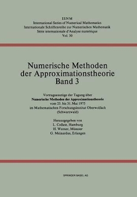 Numerische Methoden der Approximationstheorie/Numerical Methods of Approximation Theory book
