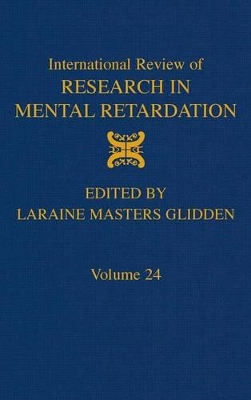 International Review of Research in Mental Retardation book