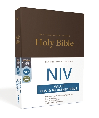 NIV, Value Pew and Worship Bible, Hardcover, Black book