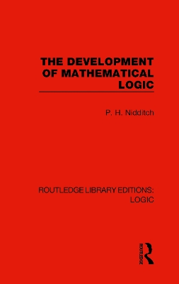 The Development of Mathematical Logic book