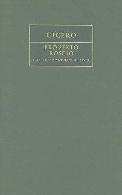 Cicero: 'Pro Sexto Roscio' book