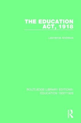 Education ACT, 1918 book