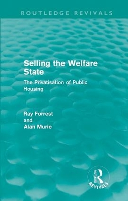 Selling the Welfare State book