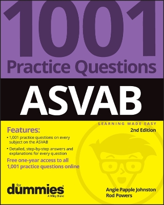 ASVAB: 1001 Practice Questions For Dummies (+ Online Practice) book