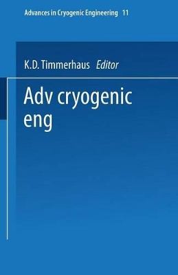 Advances in Cryogenic Engineering book