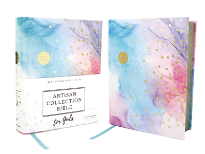 NIV, Artisan Collection Bible for Girls, Cloth over Board, Multi-color, Art Gilded Edges, Red Letter, Comfort Print book