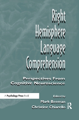 Right Hemisphere Language Comprehension book