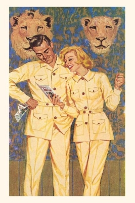 Vintage Journal Couple with Lions' Heads book