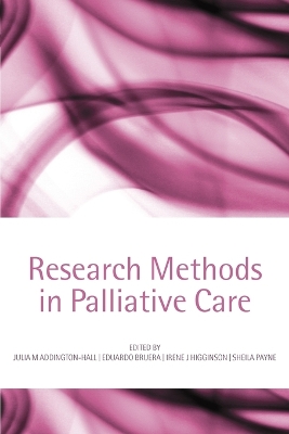 Research methods in palliative care book