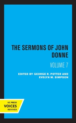 The Sermons of John Donne, Volume VII book