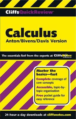 CliffsQuickReview Anton's Calculus by Bernard V. Zandy