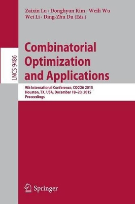 Combinatorial Optimization and Applications book