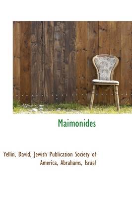 Maimonides by Yellin David