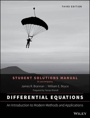 Differential Equations: An Introduction to Modern Methods and Applications 3E Student Solutions Manual book