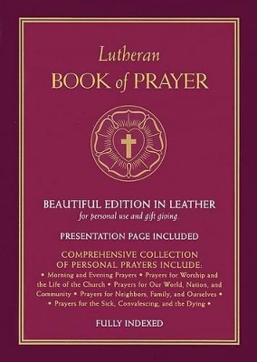 Lutheran Book of Prayer - Burgundy Genuine Leather by Concordia Publishing House
