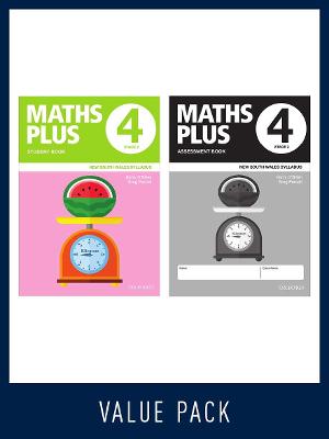Maths Plus NSW Syllabus Student and Assessment Book 4 Value Pack, 2020 book