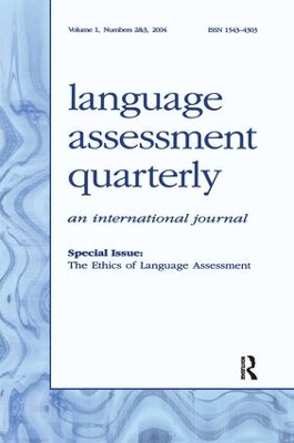 Ethics of Language Assessment book