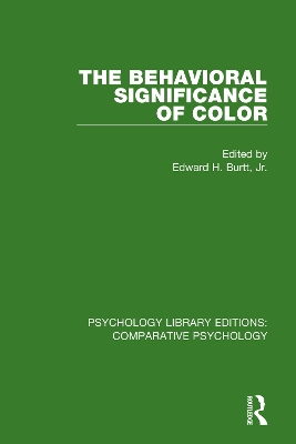 The Behavioral Significance of Color book