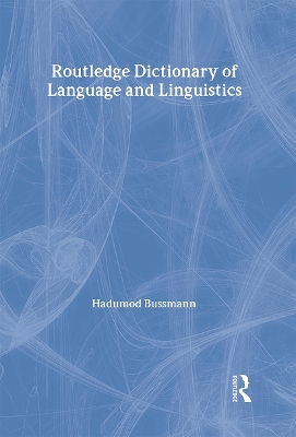 Routledge Dictionary of Language and Linguistics book