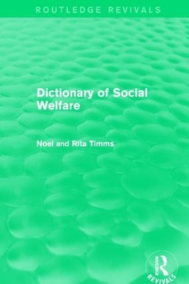 Dictionary of Social Welfare book