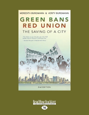 Green Bans, Red Union by Verity Burgmann