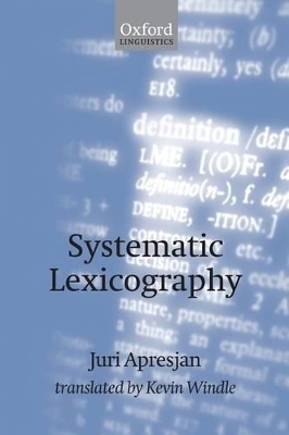 Systematic Lexicography book