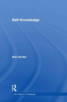 Self-Knowledge by Brie Gertler