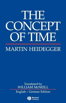 The Concept of Time by Martin Heidegger