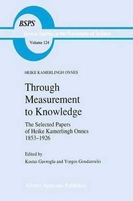 Through Measurement to Knowledge book