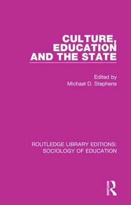 Culture, Education and the State book