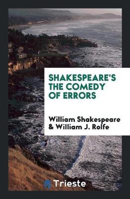 Shakespeare's the Comedy of Errors book