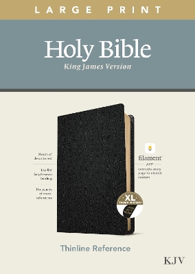 KJV Large Print Thinline Reference Bible, Filament Enabled E by Tyndale House