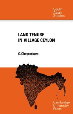 Land Tenure in Village Ceylon book