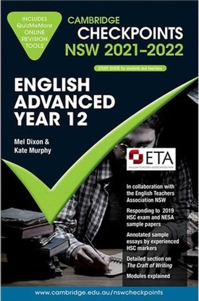 Cambridge Checkpoints NSW English Advanced Year 12 2021-2022 book