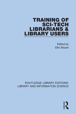 Training of Sci-Tech Librarians & Library Users book