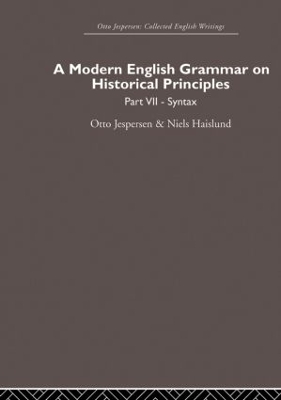 A Modern English Grammar on Historical Principles by Otto Jespersen