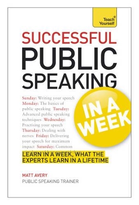 Public Speaking In A Week by Matt Avery