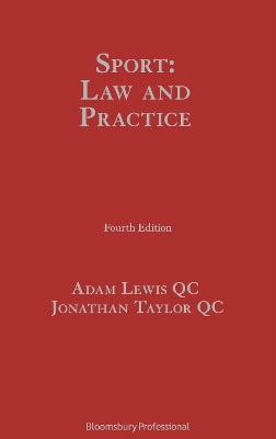 Sport: Law and Practice by Adam Lewis