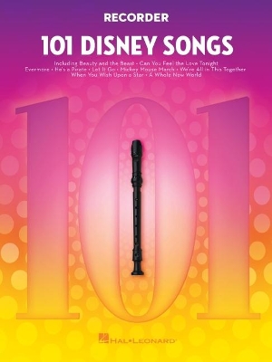 101 Disney Songs: Recorder book