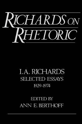 Richards on Rhetoric by I. A. Richards