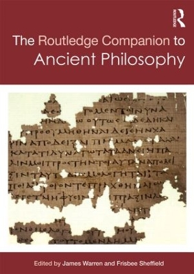 Routledge Companion to Ancient Philosophy by Frisbee Sheffield