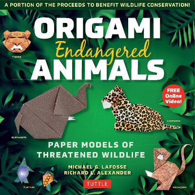 Origami Endangered Animals Kit: Paper Models of Threatened Wildlife book