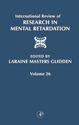 International Review of Research in Mental Retardation book