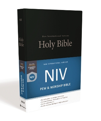 NIV, Pew and Worship Bible, Hardcover, Black, Comfort Print book