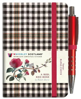 A Red, Red Rose Tartan Notebook (mini with pen) (Burns check tartan) book