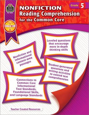 Nonfiction Reading Comprehension for the Common Core Grd 5 book