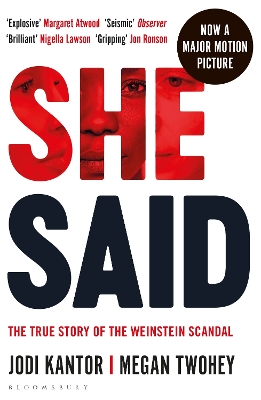 She Said: The true story of the Weinstein scandal book