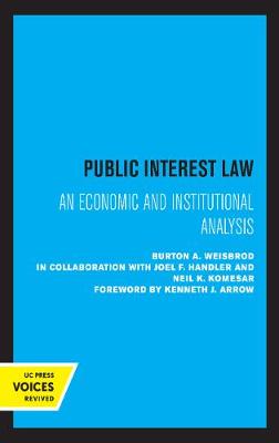 Public Interest Law: An Economic and Institutional Analysis book